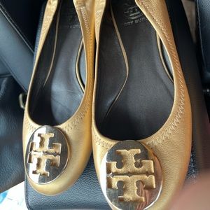 Tory Burch ballet flat gold